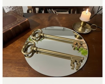 Vintage Brass Skeleton Keys