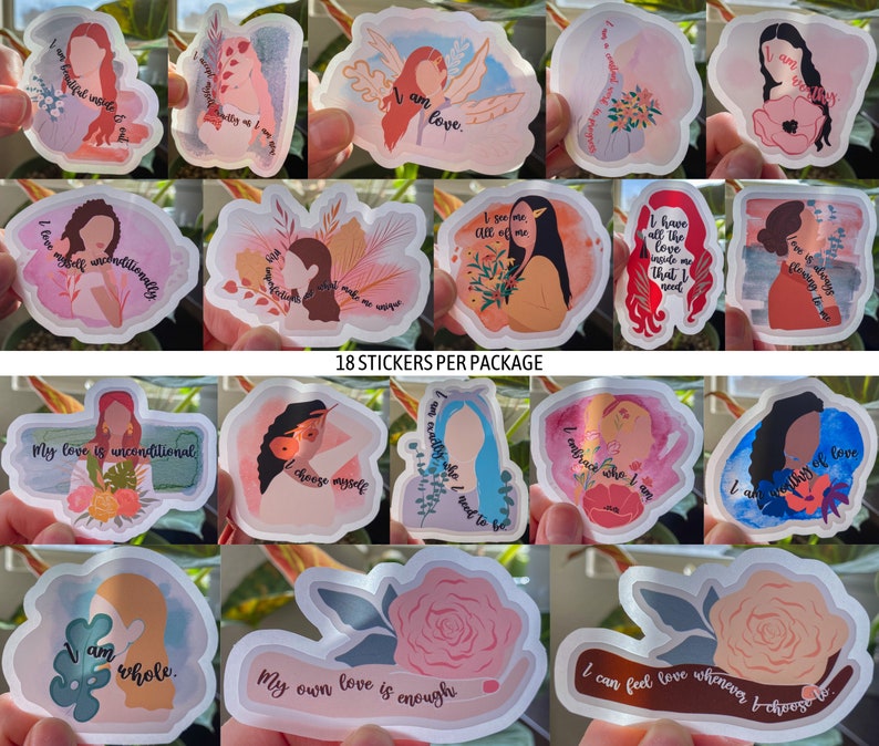 Lady Sticker, Faceless Stickers, Waterproof Stickers, Elevate Your ...