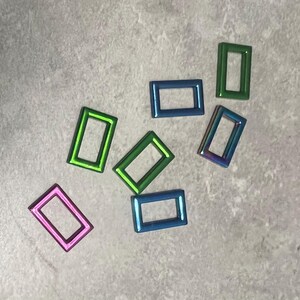 1.00” Bright ROSE PINK Rectangular Handbag Hardware Purse Backpack Luggage 25mm