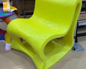 3D Printed Modern Chair: Sculptural Comfort Seating