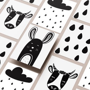 Baby Moo High Contrast Animals Flash Cards Pack of 12 Black White Online  India, Buy Educational Games for (0-12Months) at  - 11202464
