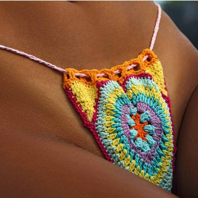 Crochet Bikini,colorful Crochet Bikini Etsy