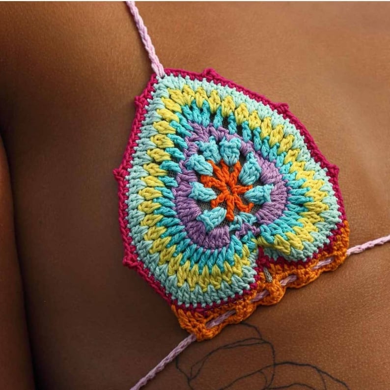 Crochet Bikini,colorful Crochet Bikini Etsy