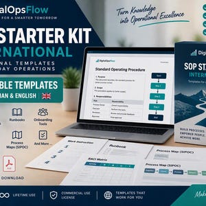 Operations Documentation System: SOP, Runbook, RACI, Onboarding, Word and Excel Templates