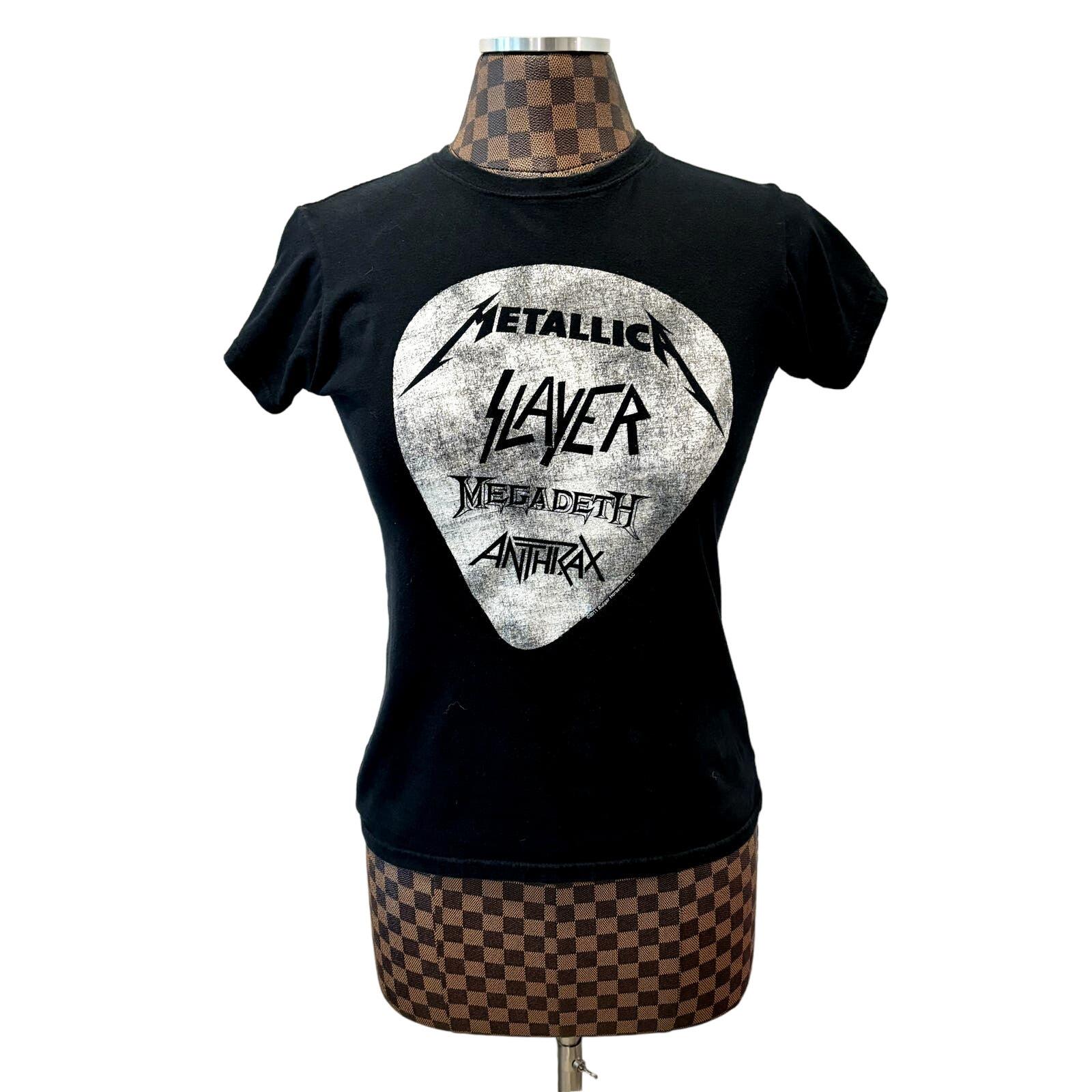 2011 Big 4 Concert Tour T-shirt Ladies M Metallica Megadeth 2011 Big 4 Concert Tour T-shirt Ladies M Metallica Megadeth