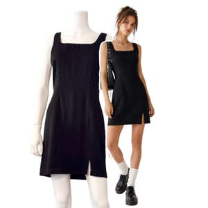 hipster party dress Women's Sexy Hipster O-Neck Dress Vinyl PVC Streetwear Sleeveless Party  Dresses