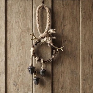 Handcrafted Rustic Witch Bells | Door Knob Hanger | Country Protection Charm | Farmhouse Decor