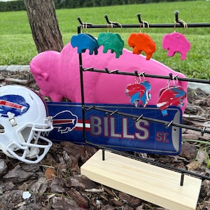 Buffalo Bills Hoop Earrings Football Western New York