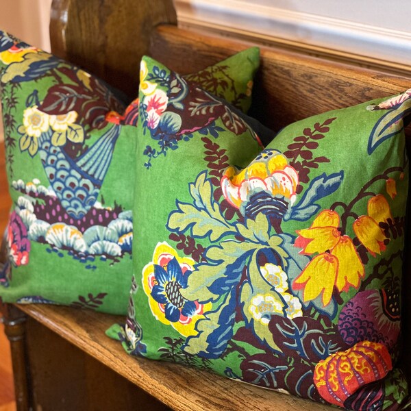 Designer Pillows Thibaut Etsy