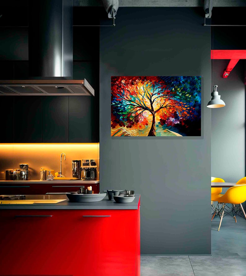 Artley Prints - Angry Roaring T-rex Astratto Wall Canvas per soggiorno