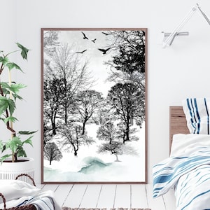 Winter Snow Poster - Digital Print