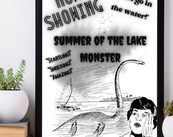 Retro Horror Movie Poster - Digital Prints