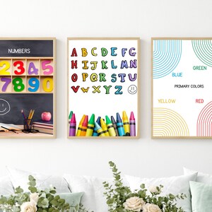 Classroom Posters - Digital Print - Set of (3)