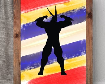 All Might Poster- Digitaldrucke