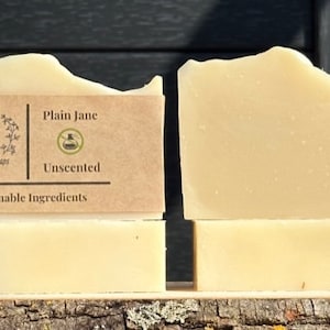 Plain Soap, Unscented, Cold Process Soap, No perfume, No colors, Plain as snow, Mothers Day Gift, Gift, Bath, Bathe, Shower, Baby