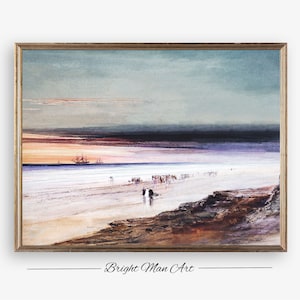 Beach Scene James Hamilton,Watercolor and gouache on off-white wove paper Downloadable , Painting on canavas, Digital Painting, P30