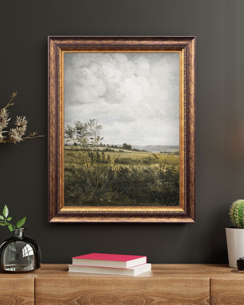 Rustic Country Wall Art Landscape Painting Vintage Downloadable Prints