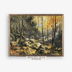 Vintage Art Landscape Oil Painting  Vintage Rustic Country Decor Digital Art Printable Home Decor P404