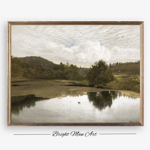 Vintage Leith Hill Landscape Painting: Surrey Art Print (Downloadable)P28