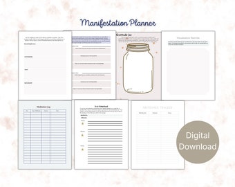 Manifestatieplanner: werkbladen wet van de aantrekkingskracht (digitale download)