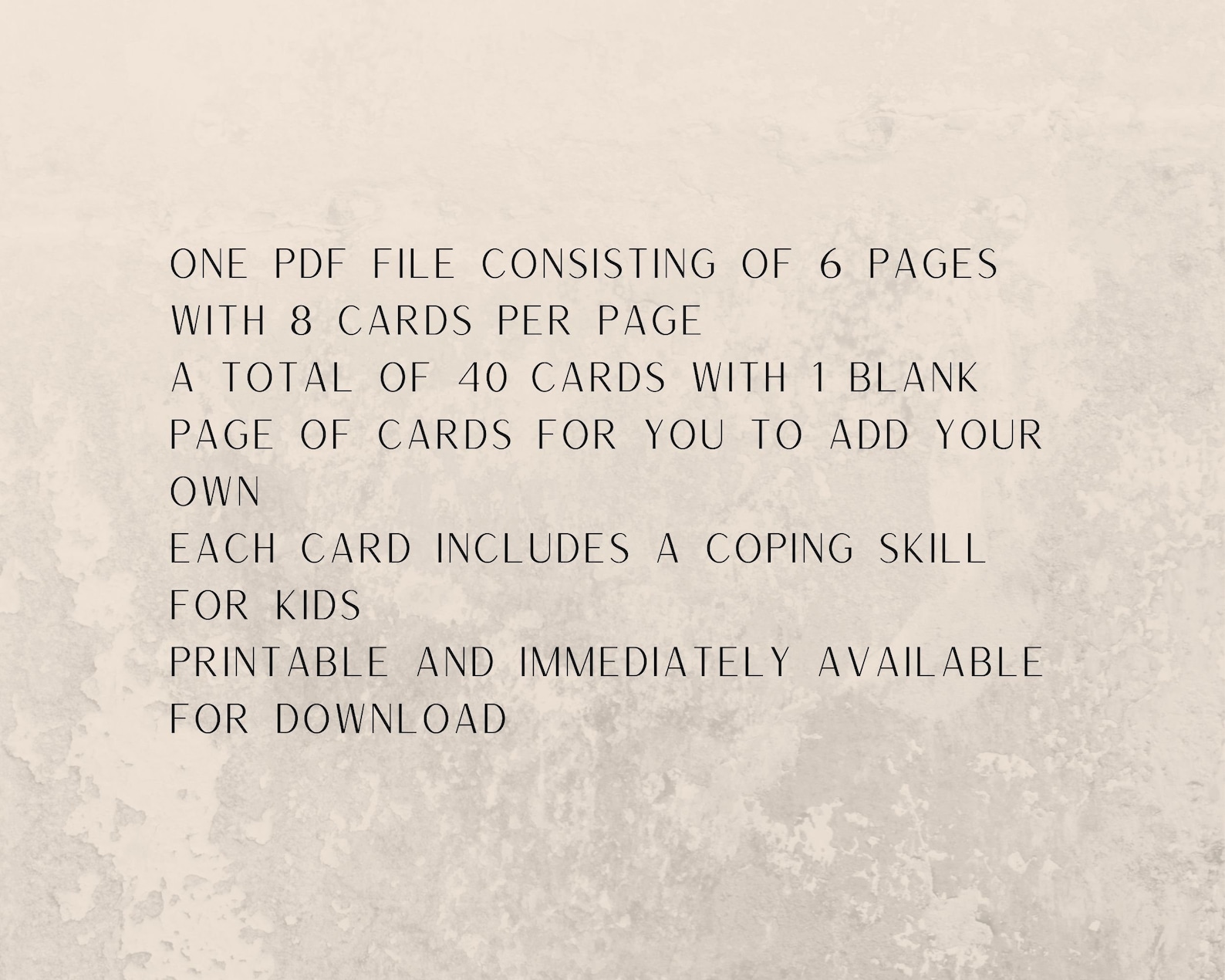 Kids Coping Skills Cards, Printable, Set of 40 - Etsy