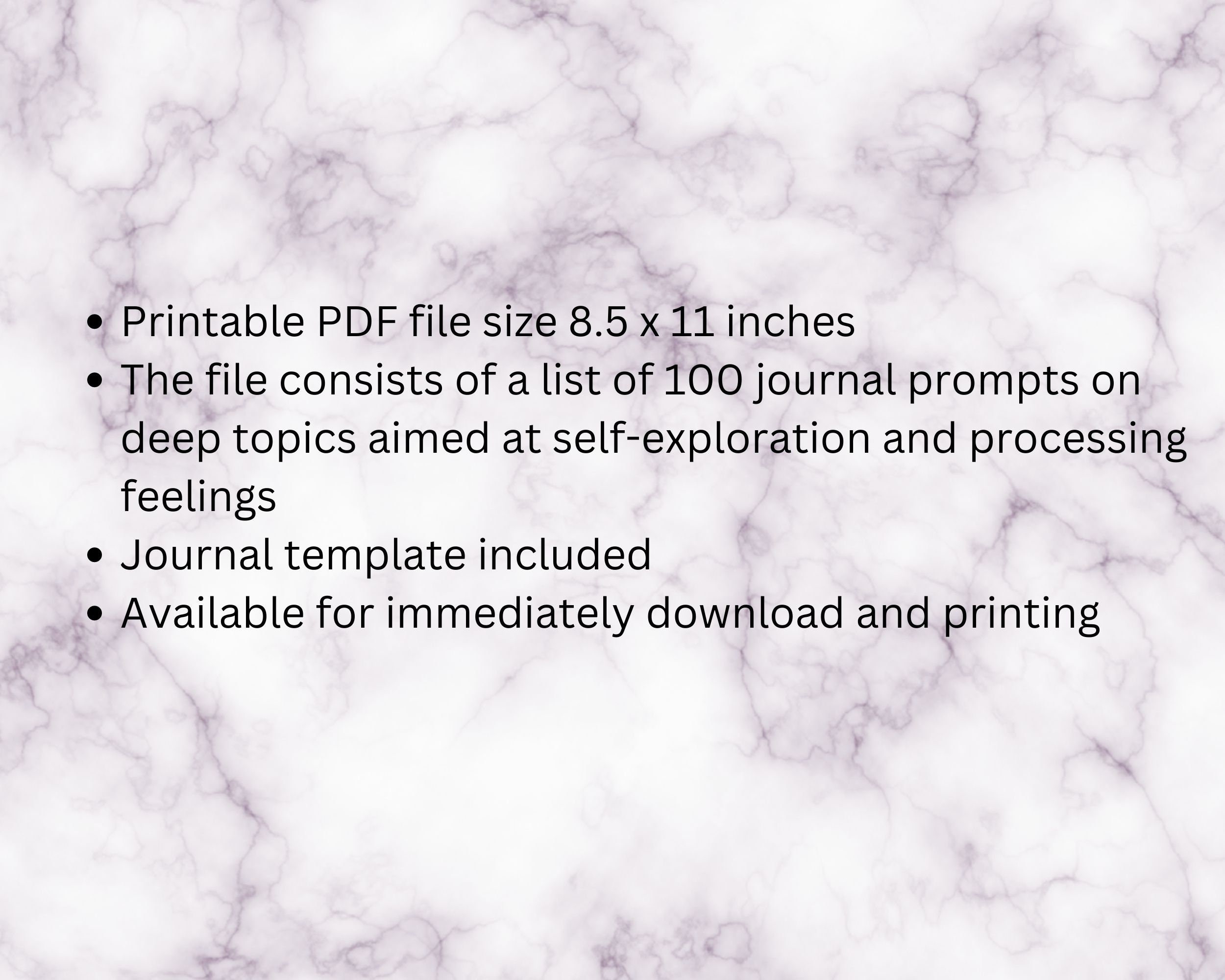 Topics Print Journal Prompts, List of 100, Deep Topics, Printable - Etsy