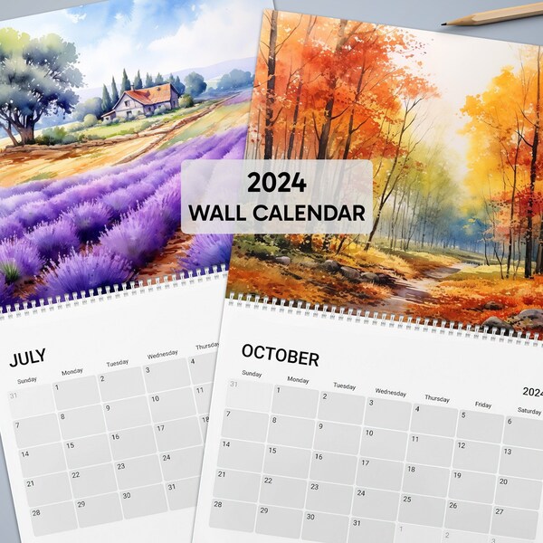 Nature Calendar Etsy