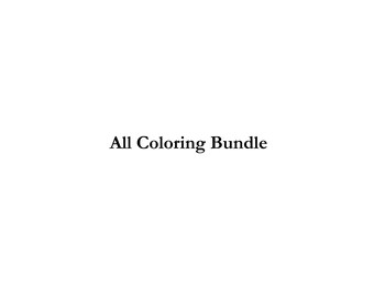 All Coloring Bundle