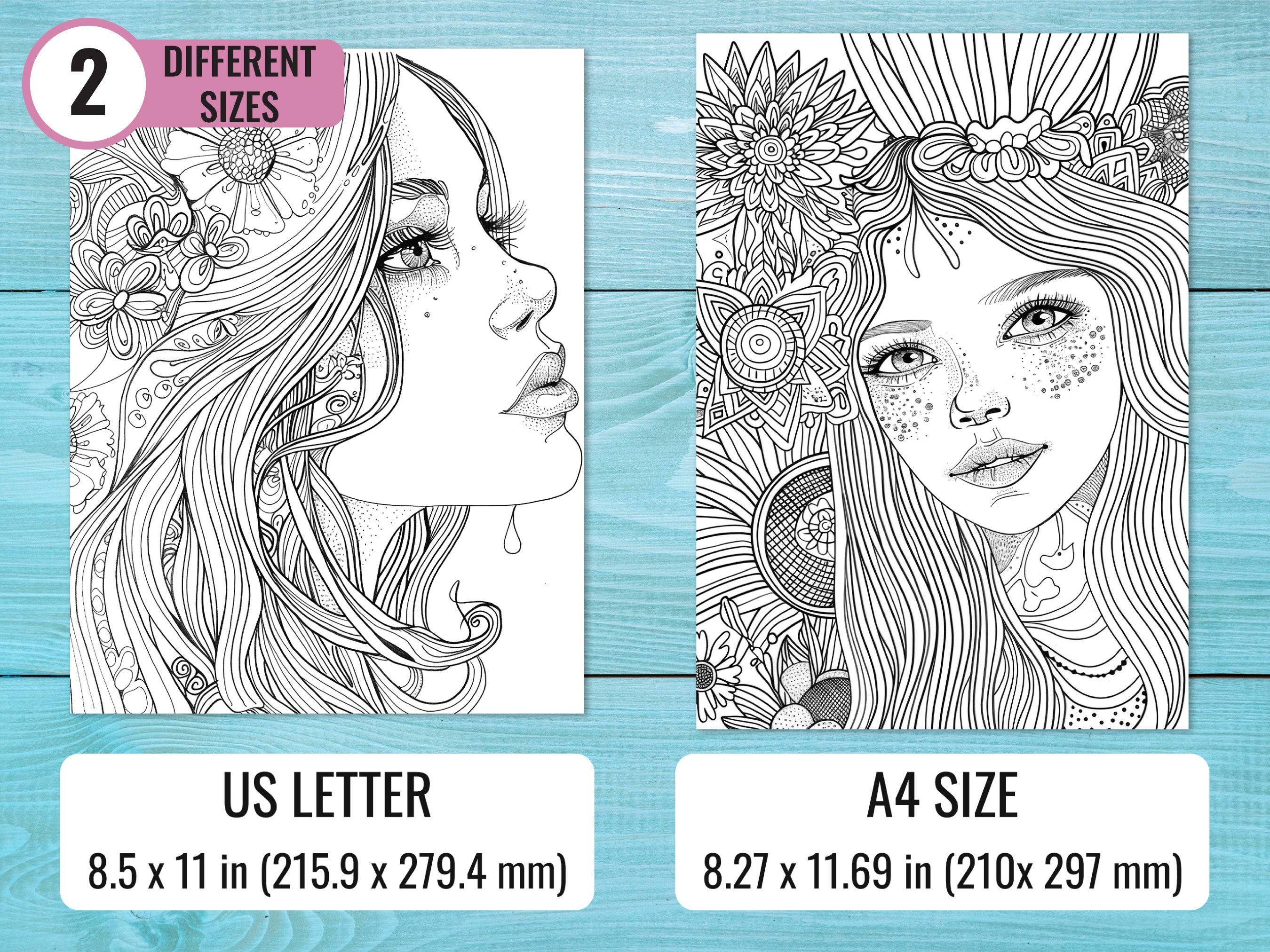 Fairy Coloring Book, 32 Printable Magic Pages for Kids and Adults ...