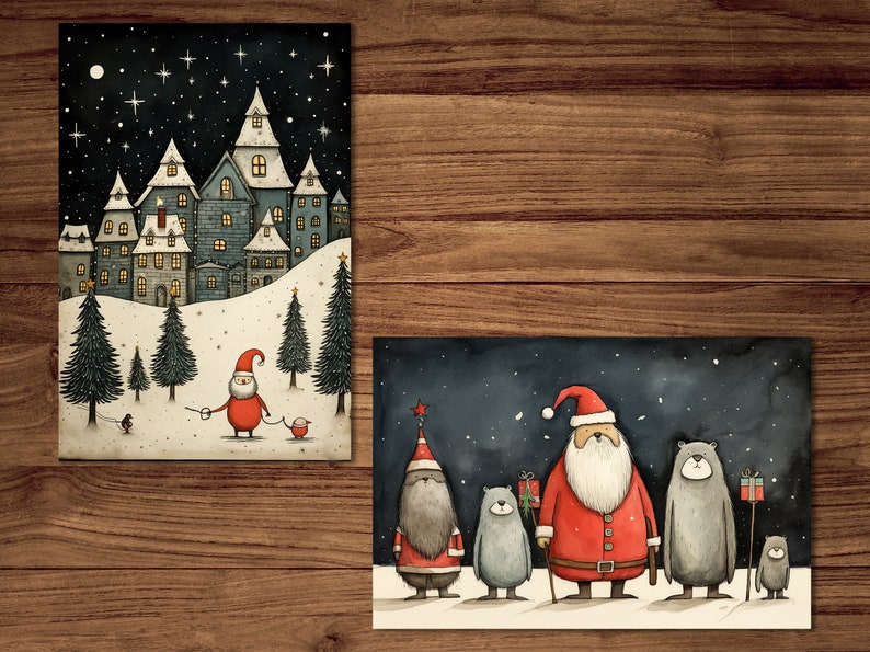 Funny Christmas Postcards 
