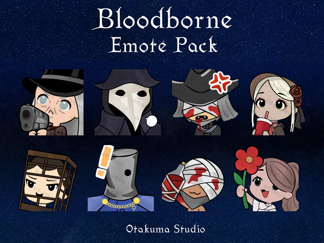 Bloodborne Emote Pack Discord, Twitch, Youtube Emotes Etsy