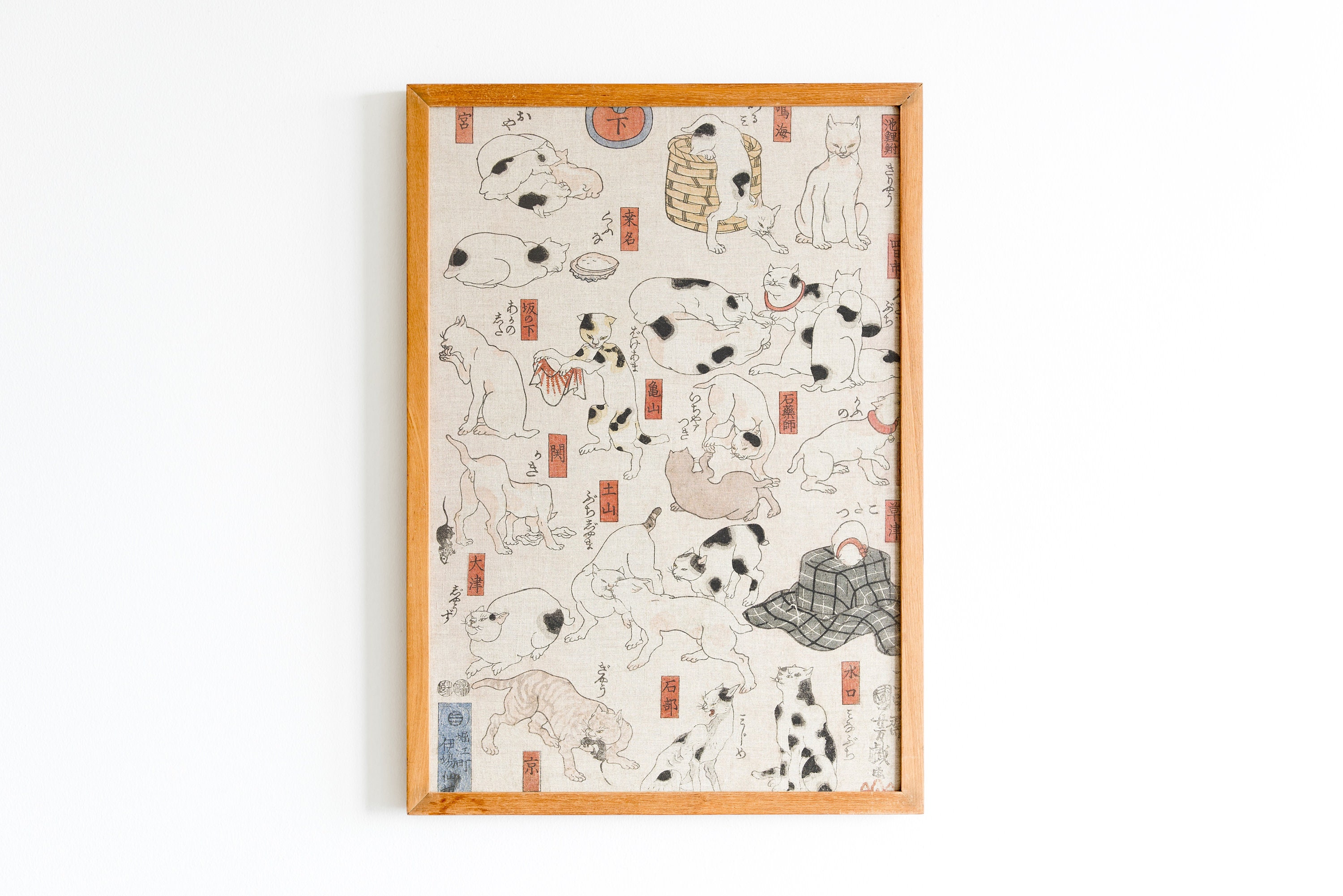 Utagawa Kuniyoshi Cats Japanese Vintage Cat Print / Digital Wall Art ...
