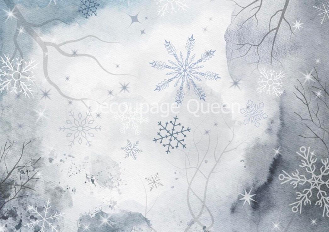 Decoupage Rice Paper- Snowflake Dream ∙ Decoupage Paper - 355 ...