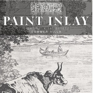 SUMMER VILLA - New Spring 2023 - IOD Paint Inlay - 8 Sheets Iron Orchid Design - 1.00 shipping available