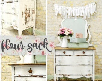 Flour Sack Sweet Pickins Milk Paint - sample and pint size, just add Water