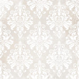 Decoupage Rice Paper ∙Cream Damask I 683 |  Decoupage Queen Paper NEW Christmas 2024   | background | swirl