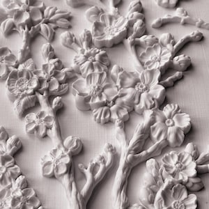 New  ! 2025 Blossom - 6x10 inches Decor IOD  Mould Iron Orchid Design  - 1.00 shipping available -  Resin Air Dry Clay mixed media