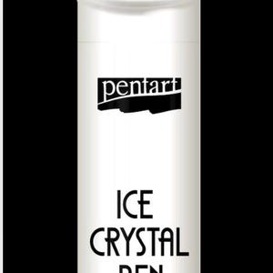 May include: White bottle with a black label that says "pentart ICE CRYSTAL PEN" and "30 ml".