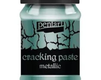 Silvery Turquoise | crackle | Cracking Paste | Pentart | 2nd Component to Universal Cracking Primer | 100ml