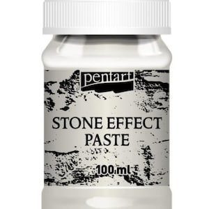 May include: A white jar of Pentart Stone Effect Paste. The label features the brand name and product description in black text. The jar contains 100 ml of paste and has a white lid.