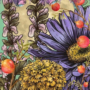New 2024 Purple Reigns  Decoupage Paper - A3 Size 16.25 x 11.25 inches.- Three Design Sheets In one package   (Made by Marley)