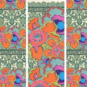 Edgy Floral Decoupage Paper - 3 Sheets  (Made by Marley) - 1.00 Shipping Available