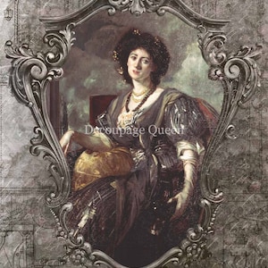 Decoupage Rice Paper-  Lady M- 284-  Decoupage Queen