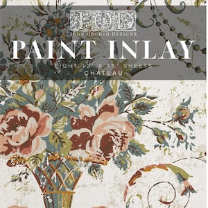 Chateau - IOD Paint Inlay Chateau - 8 Sheets Iron Orchid Design  - 1.00 shipping available