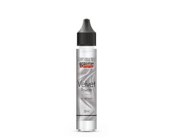 White Velvet Powder | Pentart | 4 g | Scrapbooking, Art Journals, Mixed Media, Collage | Art-Craft Supply | Stencil | texture