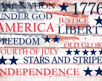 Decoupage Queen Rice Paper- Independence Day 584  | Red |  White  | Blue  | American | Holiday | Flag | Background  | Stars| Stripes