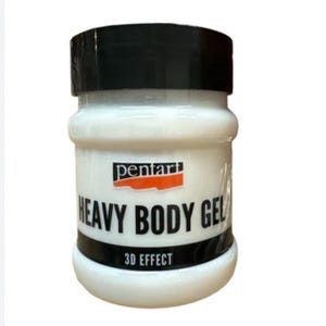 Heavy Body Gel Glue  | Pentart | 100 ml | Glossy | Transparent 3d effect | Adhesive ~  Waterbased | DIY | Journal | scrapbooking