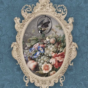 Decoupage Rice Paper-Dainty and Queen Maximalist  213 - A3 size - RETIRED flower antique vintage