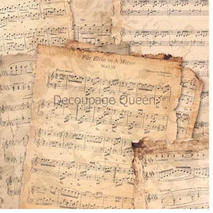 May include: A vintage sheet music background with the title "Für Elise in A Minor" and the composer "Ludwig van Beethoven (1770-1827)". The music is printed on aged, yellowed paper with a floral pattern.