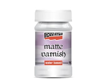 Matte Clear Varnish | Water-based   | Perfect for Sealing Classic Crackle Paste | Pentart | 100 ml